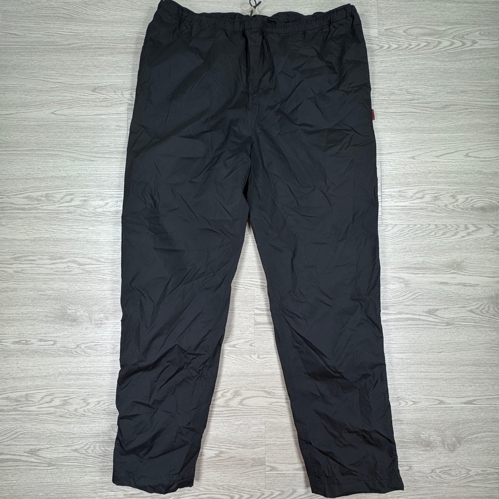 Sunice Mens Windbreaker Pants Black XL‎ Elastic Waist Zip Ankle Rain Golf 1640
